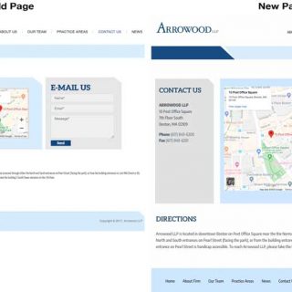 The content blocks on the old page were unnecessarily small. The map was hard to see, the contact form difficult to fill in and the directions below hard to read.