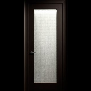 Rift oak, textured stainless steel, LED lights