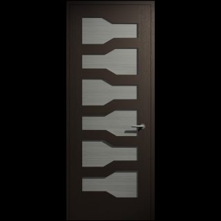 Wenge, textured stainless steel